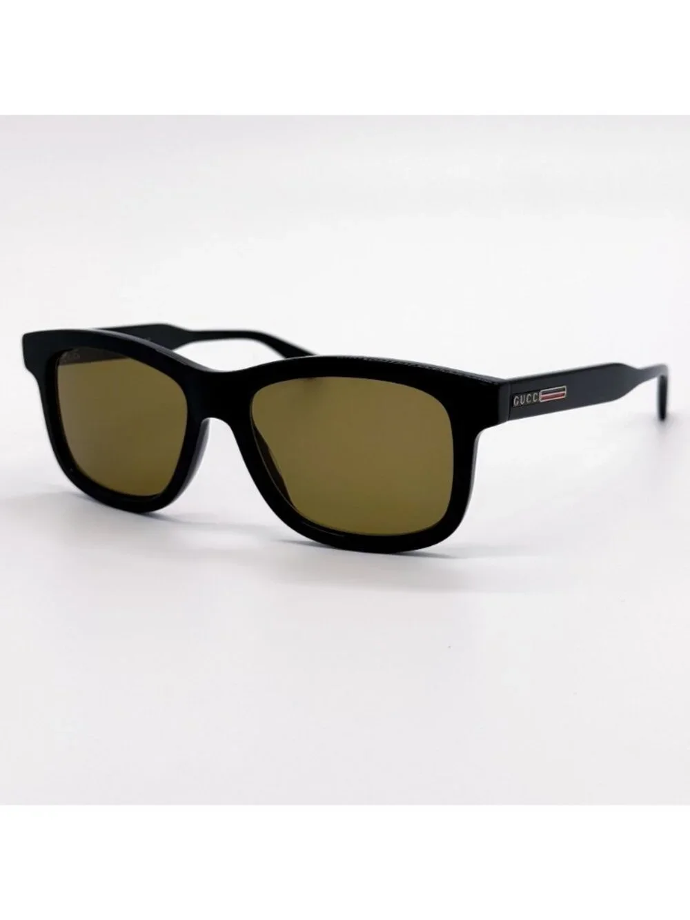 NWT Gucci GG0824S 006 Black Green Classic Men Sunglasses